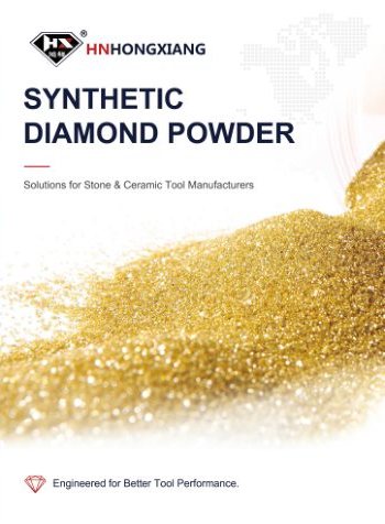 Catalogue cover for diamond powder used in stone and ceramic tools