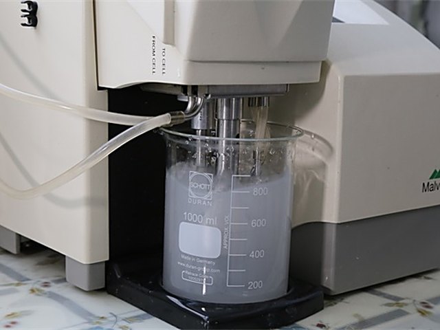 Inspection station in the quality control laboratory