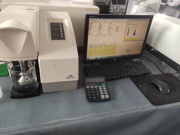 Laser diffraction particle size analysis for diamond micron powder